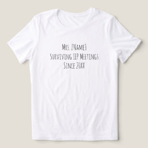 T-shirt En Tri-matière Nom personnalisé drôle d'enseignant spécialisé