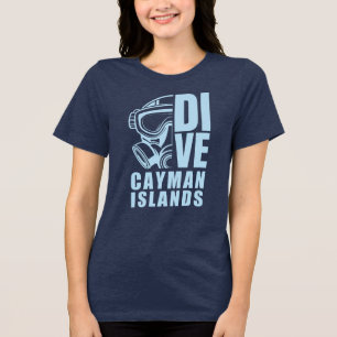 T-shirt En Tri-matière Nom personnalisé Plongée aux îles Caïmans