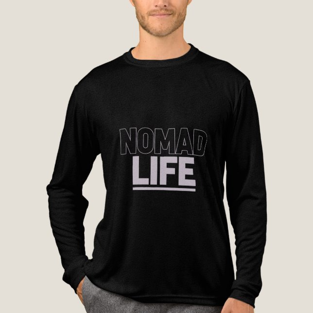 T-SHIRT  EN TRI-MATIÈRE NOMAD LIFE (Recto)
