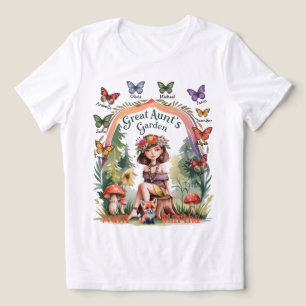 T-shirt En Tri-matière Noms de nièce et de neveu dans le jardin de la gra
