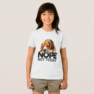T-shirt En Tri-matière Non pas aujourd'hui Beagle