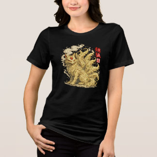 T-shirt En Tri-matière Noodle Kitsune – Japanese Fox Spirit Made of Ramen