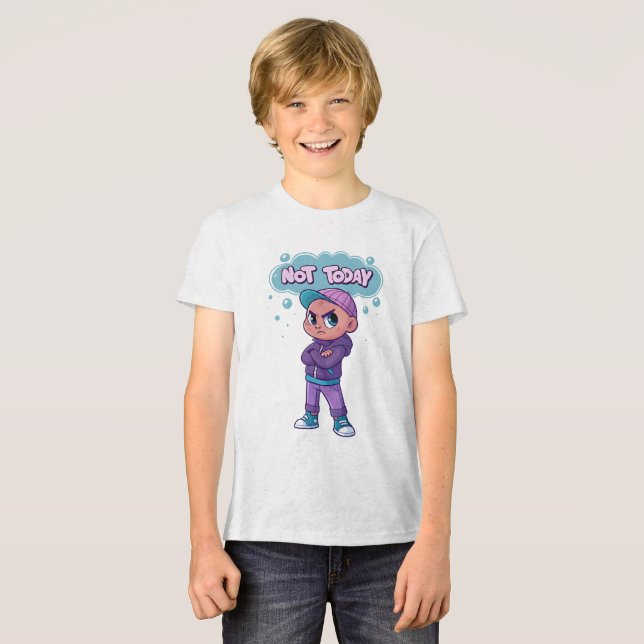 T-shirt En Tri-matière Not Today" Funny Mood T-Shirt (Recto plein)