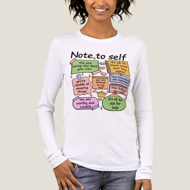 T-shirt En Tri-matière Note d'inspiration pour soi-même (Recto)