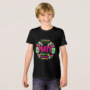 T-shirt En Tri-matière notre petite fête d'anniversaire Retro Neon 80's