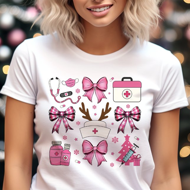 T-shirt En Tri-matière Nourriture rose Noël Médicale Vacances Coquette Va (Créateur téléchargé)
