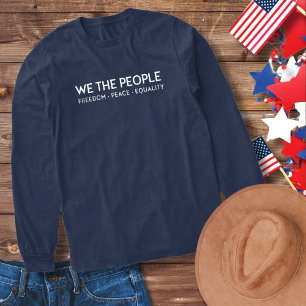 T-shirt En Tri-matière NOUS LE PEUPLE Liberté Paix Égalité 4 juillet