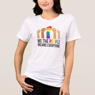 T-shirt En Tri-matière Nous le peuple signifie tout le monde T-shirt, Dro