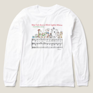 T-SHIRT EN TRI-MATIÈRE NOUS POISSONS BREBIS UNE JUMENT AIGRETTES ORIGNAL
