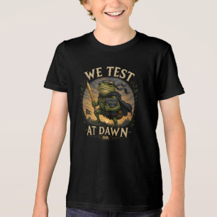 T-shirt En Tri-matière Nous Testons à l'Aube Drôle Professeur Grenouille