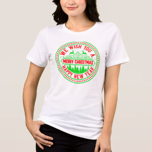 T-shirt En Tri-matière Nous Vous Souhaitons Joyeux Noël Bonne Année-66244