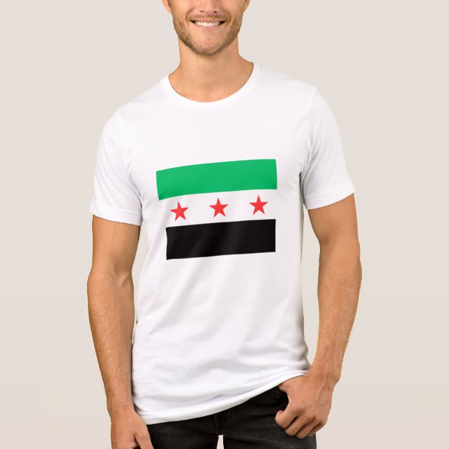 T-shirt En Tri-matière Nouveau drapeau syrien Syrie liberté après la révo (Recto)