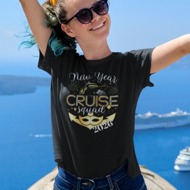 T-shirt En Tri-matière Nouvel an Croisière Squad Gold Custom (Créateur téléchargé)