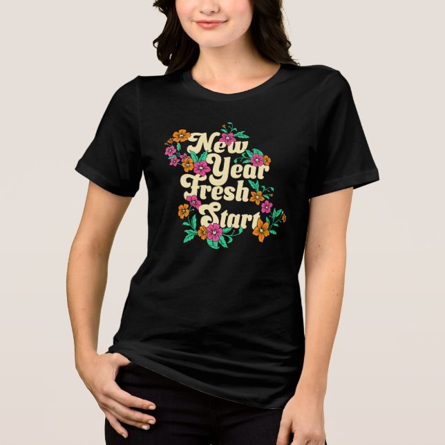 T-shirt En Tri-matière Nouvelle Année Nouveau Départ (Recto)