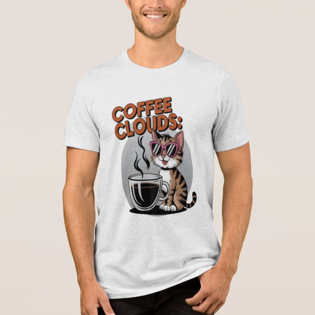 T-shirt En Tri-matière Nuages de café (Recto)