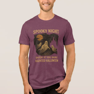 T-shirt En Tri-matière Nuit Effrayante Entrez Si Vous Osez