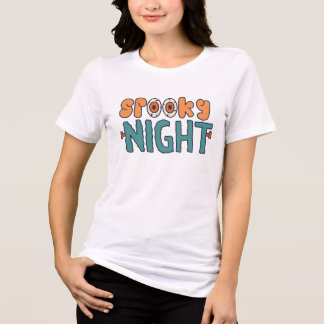T-shirt En Tri-matière Nuit effrayante joyeux Halloween