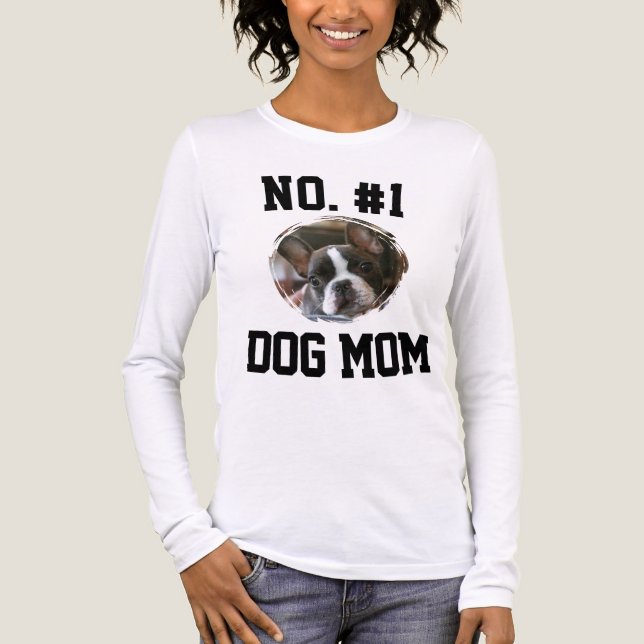T-shirt En Tri-matière Numéro 1 chien Maman Fête des Mères Amoureux des A (Recto)