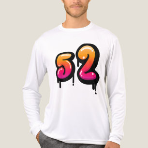 T-shirt En Tri-matière Numéro 52 Graffiti Drip Bubble