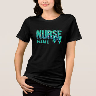 T-shirt En Tri-matière NURSE Bow Design – Elegant Nurse Custom Shirt