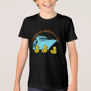 T-shirt En Tri-matière Obtenir Mes Canards De Croisière Dans Une Rangée