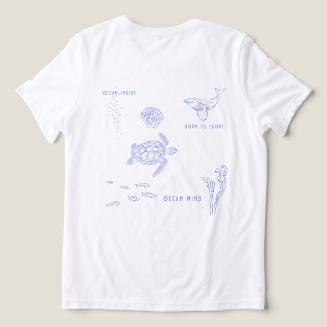 T-shirt En Tri-matière Ocean Mind – Né pour flotter (Design Verso)