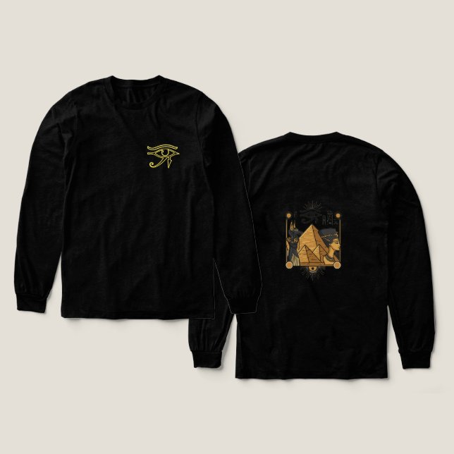 T-shirt En Tri-matière OEil d'or de Horus - Pouvoir égyptien antique (Motif recto et verso)