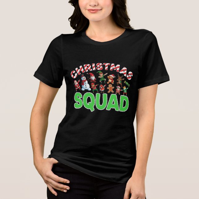 T-shirt En Tri-matière Official Christmas Squad Member | Funny Festive Ty (Recto)