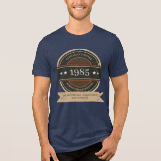 T-shirt En Tri-matière Officiellement Vintage 198X Drôle Premium 40+ Anni