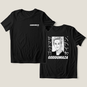 T-SHIRT EN TRI-MATIÈRE OG MOMOKO TÊTE RETOUR (NOIR)