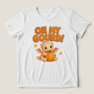 T-shirt En Tri-matière Oh My Gourd Mignon Dragon Citrouille Enfants Hallo