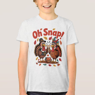 T-shirt En Tri-matière Oh Snap ! Jeu de l'os à souhaits Pèlerin Dinde ind