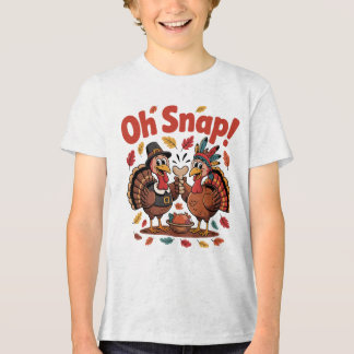 T-shirt En Tri-matière Oh Snap ! Jeu de l'os à souhaits Pèlerin Dinde ind