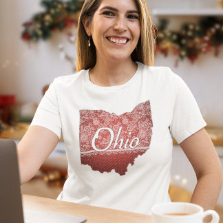 T-shirt En Tri-matière Ohio féminin Faux dentelle et des pointes