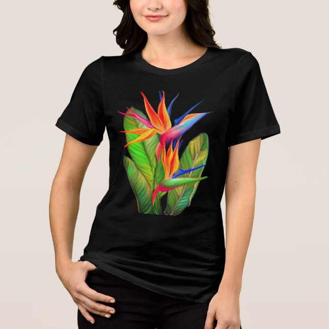 T-shirt En Tri-matière Oiseau du Paradis Strelitzia (Recto)