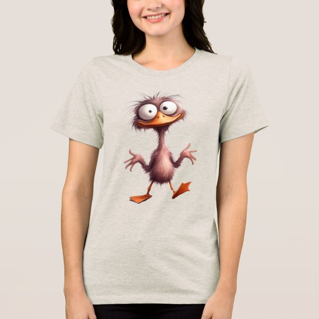 T-shirt En Tri-matière Oiseau fantaisiste (Recto)