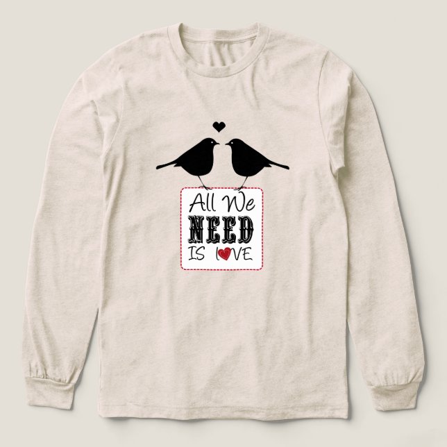 T-shirt En Tri-matière Oiseaux de l'amour (Motif devant)