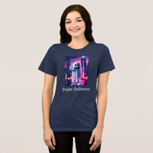 T-shirt En Tri-matière Ondes et lumières urbaines verdoyantes