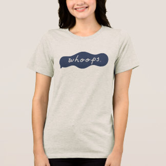 T-shirt En Tri-matière Oops écriture manuscrite Bulles d'excuse Art léger