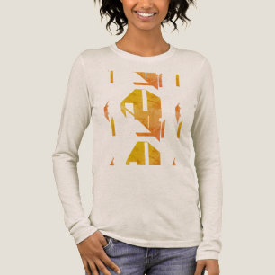 T-shirt En Tri-matière Orange doré doré doré d'inspiration sud-ouest Abst