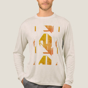 T-shirt En Tri-matière Orange doré doré doré d'inspiration sud-ouest Abst