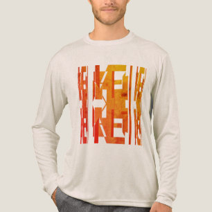 T-shirt En Tri-matière Orange Gold Tons Vertical MCM