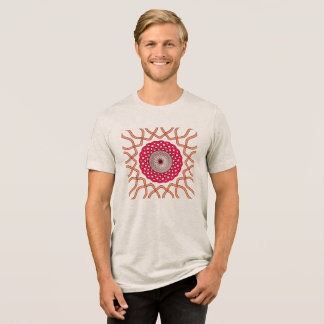 T-shirt En Tri-matière Organic Mandala Spiral Design