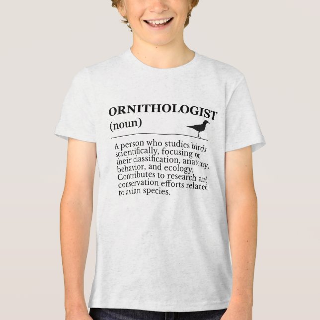 T-shirt En Tri-matière Ornithologist Definition - Vogelkunde (Birdwatchin (Recto)