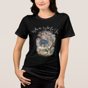 T-shirt En Tri-matière Où vit la nature libre - T-Sh pour la faune fémini