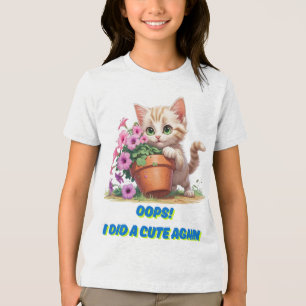 T-shirt En Tri-matière Oups ! J'ai refait un truc mignon – Design amusant
