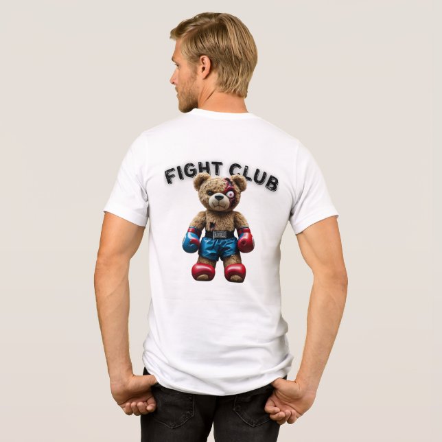 T-shirt En Tri-matière Ours en peluche avec gants de boxe (Verso intégral)