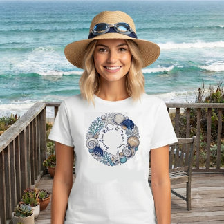 T-shirt En Tri-matière Palmiers au soleil et vibrations côtières de plage