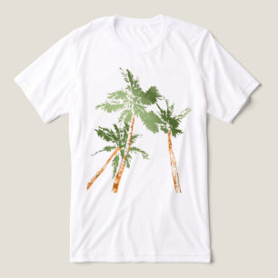 T-shirt En Tri-matière Palmiers tropicaux Cocotiers Hawaï