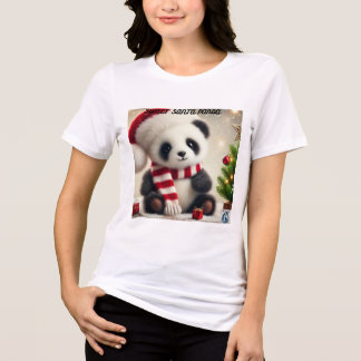 T-shirt En Tri-matière Panda Noël
